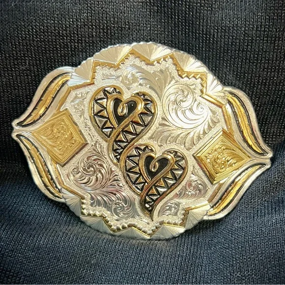 Montana Silversmith Vintage 1994 Columbus Mont Silver and  display picture 2